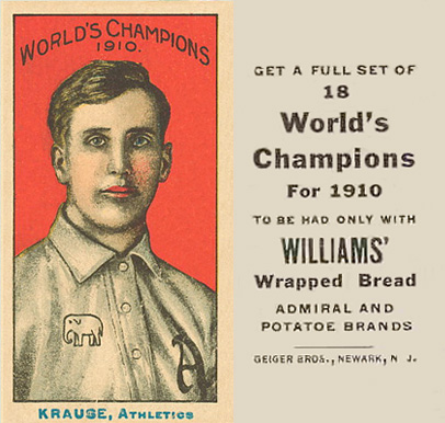1911 Williams Baking Krause, Athletics # Baseball Card