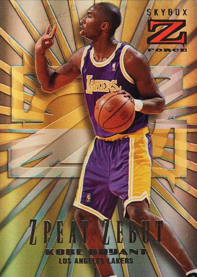 1996 Skybox Z-Force Zebut Kobe Bryant #3 Basketball Card