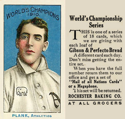 1911 Rochester Baking Plank, Athletics # Baseball Card