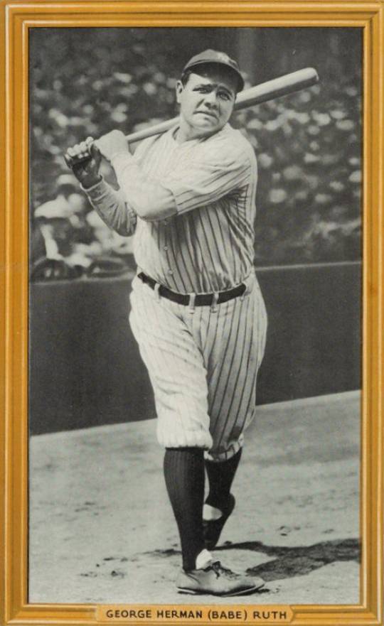 1934 Goudey Premiums R309-1 Babe Ruth # Baseball Card
