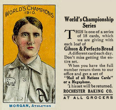 1911 Rochester Baking Morgan, Athletics # Baseball Card