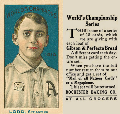 1911 Rochester Baking Lord, Athletics # Baseball Card