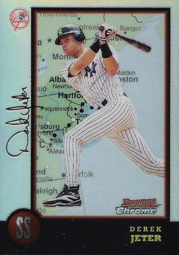 1998 Bowman Chrome International Derek Jeter #224 Baseball Card