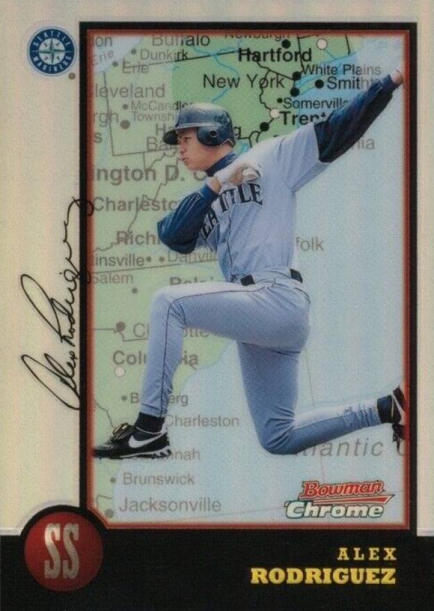 1998 Bowman Chrome International Alex Rodriguez #232 Baseball Card