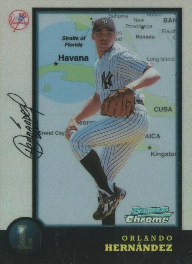 1998 Bowman Chrome International Orlando Hernandez #221 Baseball Card