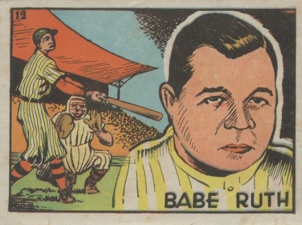 1942 Editorial Bruguera Babe Ruth #12 Baseball Card