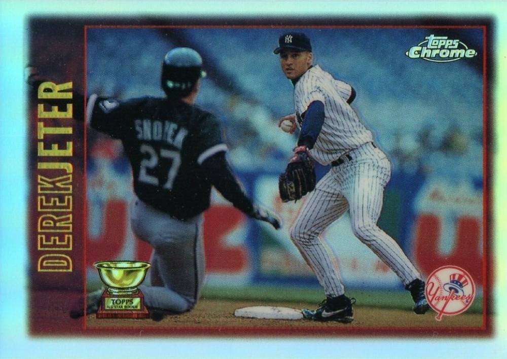 1997 Topps Chrome Derek Jeter #7 Baseball Card