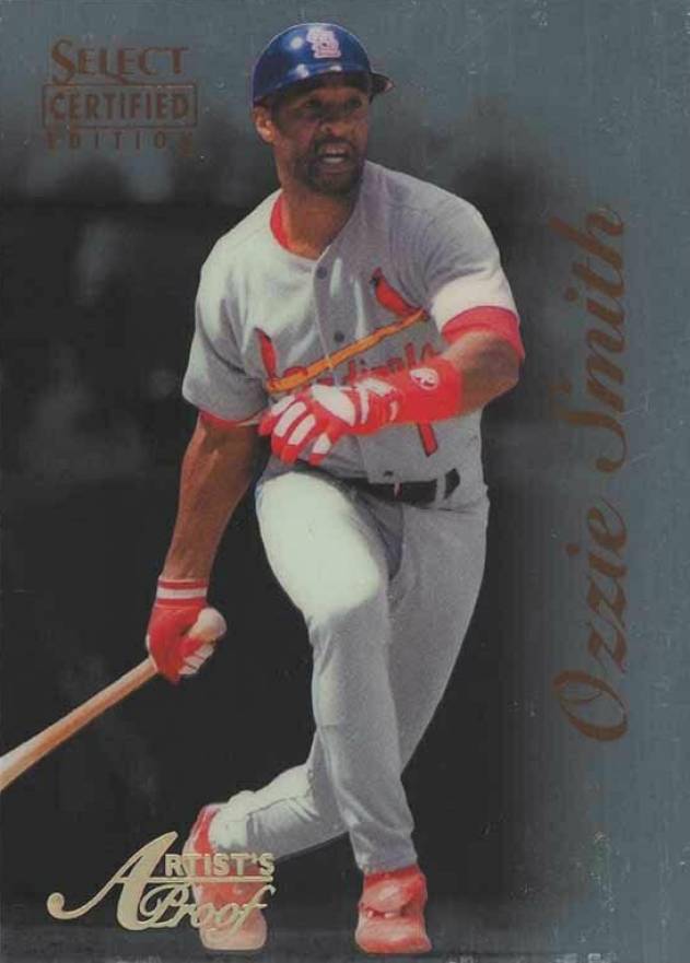 1996 Select Certified Ozzie Smith #50 Baseball Card