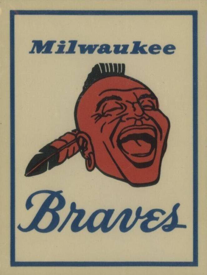 1961 Fleer Team Logo Decals Milwaukee Braves # Baseball Card