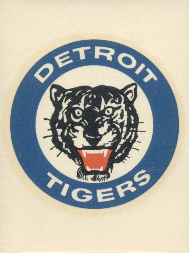 1961 Fleer Team Logo Decals Detroit Tigers # Baseball Card