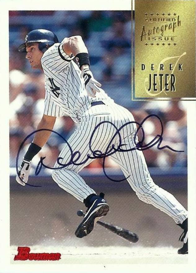 1997 Bowman Certified Autograph Derek Jeter #CA41	  Baseball Card