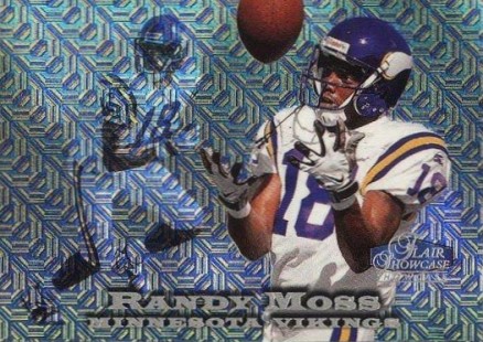 1998 Flair Showcase  Randy Moss #5 Football Card