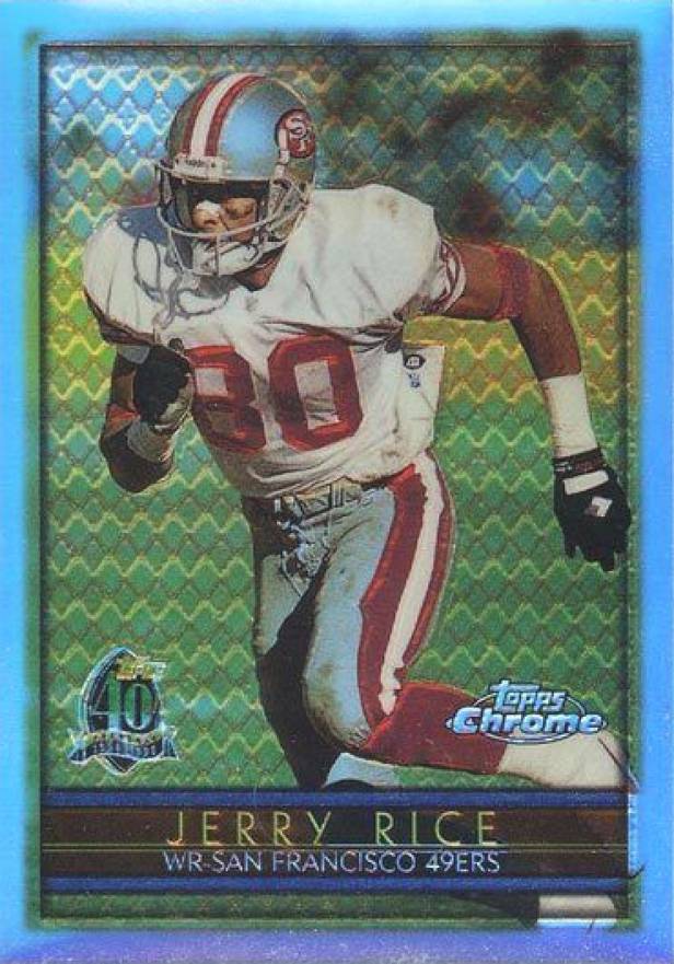 1996 Topps Chrome Jerry Rice #98 Football Card