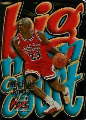 1996 Skybox Z-Force Big Man on Court Michael Jordan #4 Basketball Card