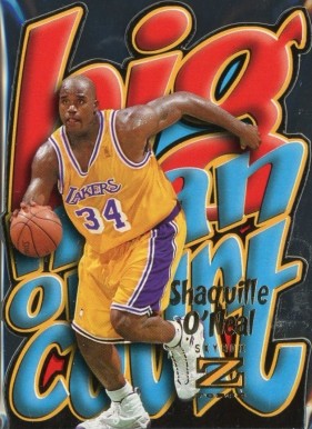 1996 Skybox Z-Force Big Man on Court Shaquille O'Neal #8 Basketball Card