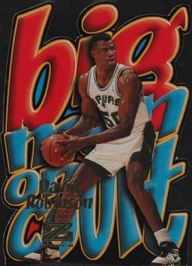 1996 Skybox Z-Force Big Man on Court David Robinson #10 Basketball Card