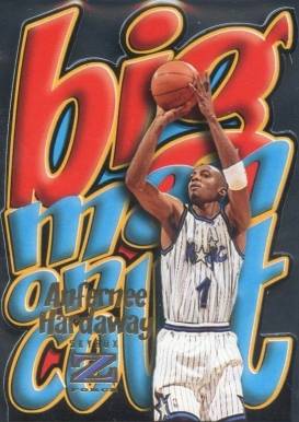 1996 Skybox Z-Force Big Man on Court Anfernee Hardaway #2 Basketball Card
