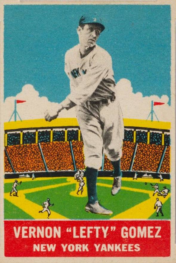1933 DeLong Vernon "Lefty" Gomez #14 Baseball Card