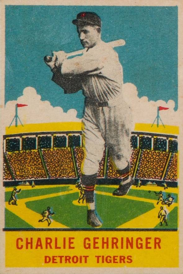 1933 DeLong Charlie Gehringer #5 Baseball Card