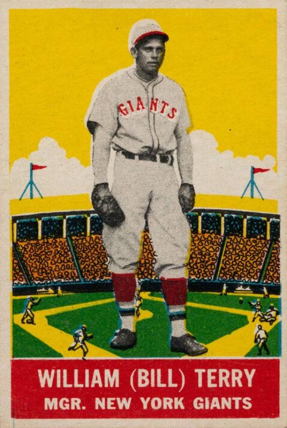 1933 DeLong William (Bill) Terry #4 Baseball Card