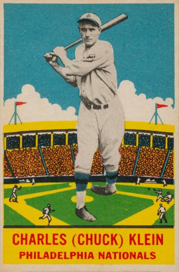 1933 DeLong Charles (Chuck) Klein #22 Baseball Card