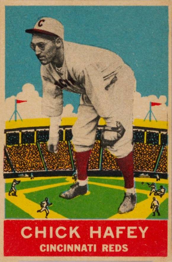 1933 DeLong Chick Hafey #19 Baseball Card