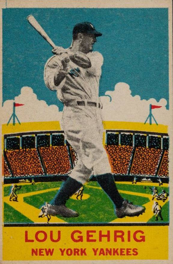 1933 DeLong Lou Gehrig #7 Baseball Card