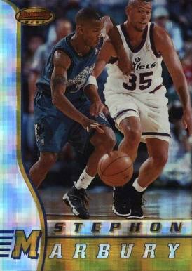 1996 Bowman's Best Rookie Stephon Marbury #R2 Basketball Card