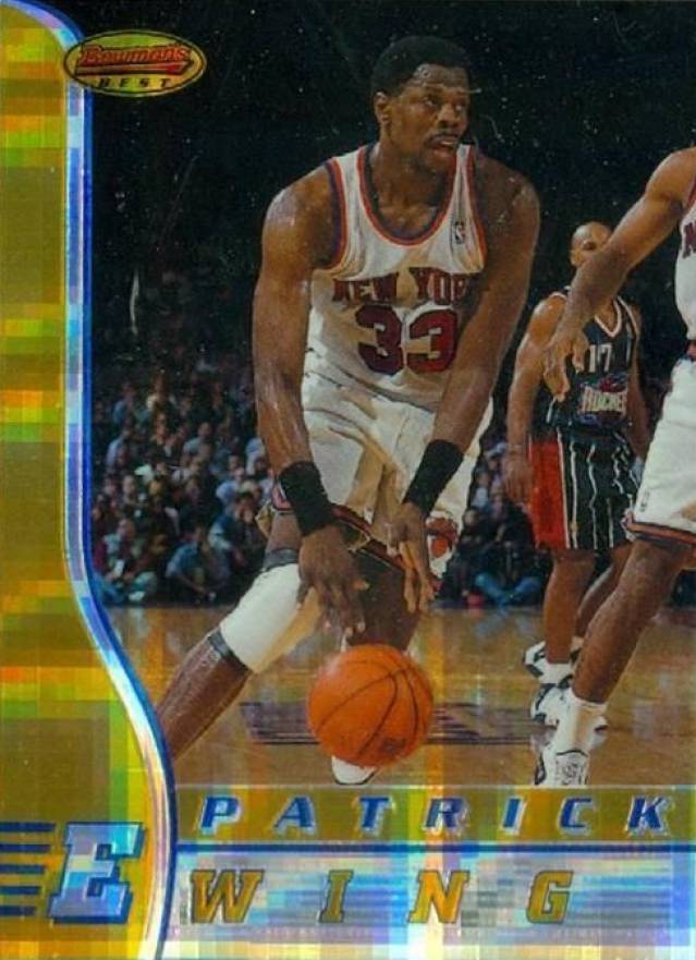 1996 Bowman's Best Patrick Ewing #38 Basketball Card
