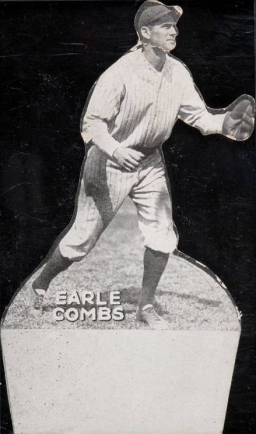 1926 Kut Outs Giants/Yankees Die-Cuts Earle Combs # Baseball Card