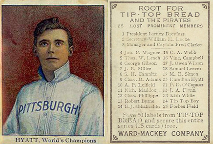 1910 Tip Top Bread Ham Hyatt # Baseball Card