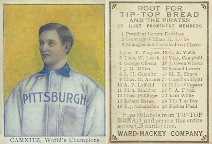1910 Tip Top Bread Howie Camnitz # Baseball Card