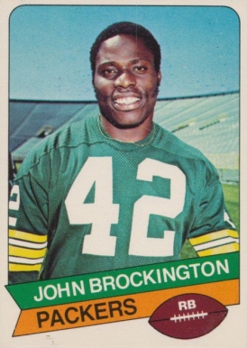 1977 Topps Holsum John Brockington #2 Football Card
