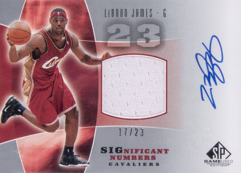 2004 SP Game Used Significant Numbers LeBron James #SN-LJ Basketball Card
