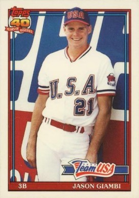 1991 Topps Traded Tiffany Jason Giambi #45T Baseball Card