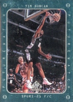 1997 SP Authentic Tim Duncan #165 Basketball Card