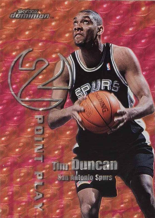1999 Skybox Dominion 2 Point Play Kevin Garnett/Tim Duncan #3 Basketball Card