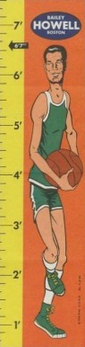 1969 Topps Rulers Bailey Howell #3 Basketball Card