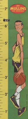 1969 Topps Rulers Jeff Mullins #8 Basketball Card
