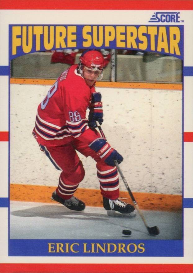 1990 Score Eric Lindros #440 Hockey Card