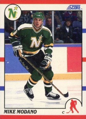 1990 Score Mike Modano #120 Hockey Card