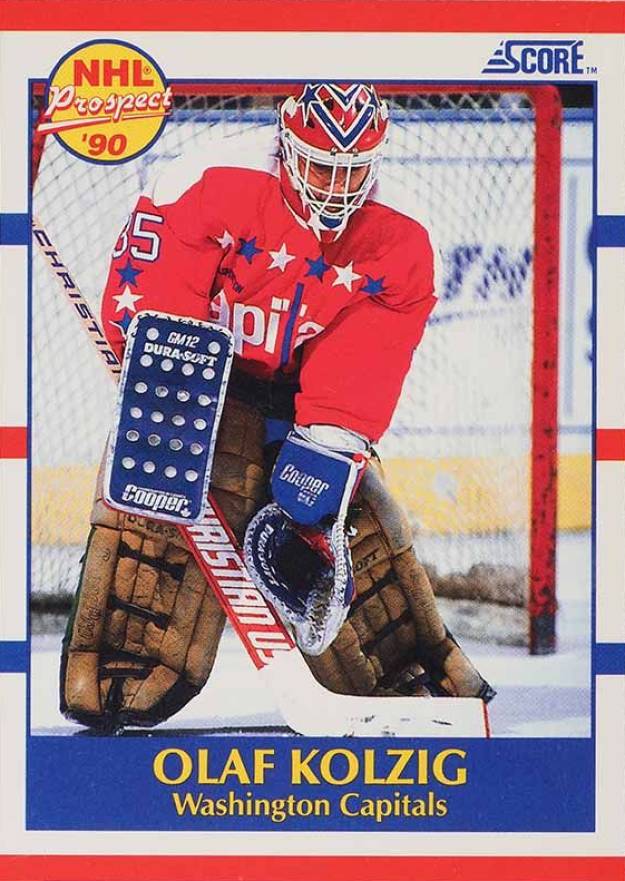 1990 Score Olaf Kolzig #392 Hockey Card