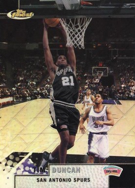 1999 Finest Tim Duncan #134 Basketball Card