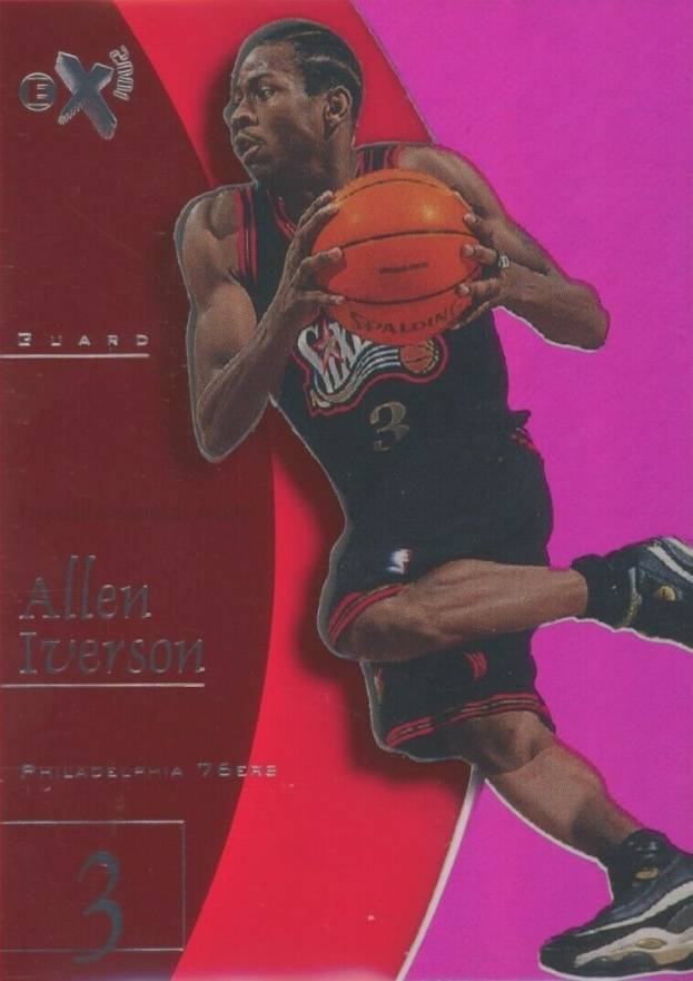 1997 Skybox E-X2001 Allen Iverson #3 Basketball Card