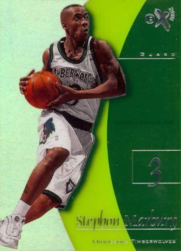 1997 Skybox E-X2001 Stephon Marbury #13 Basketball Card