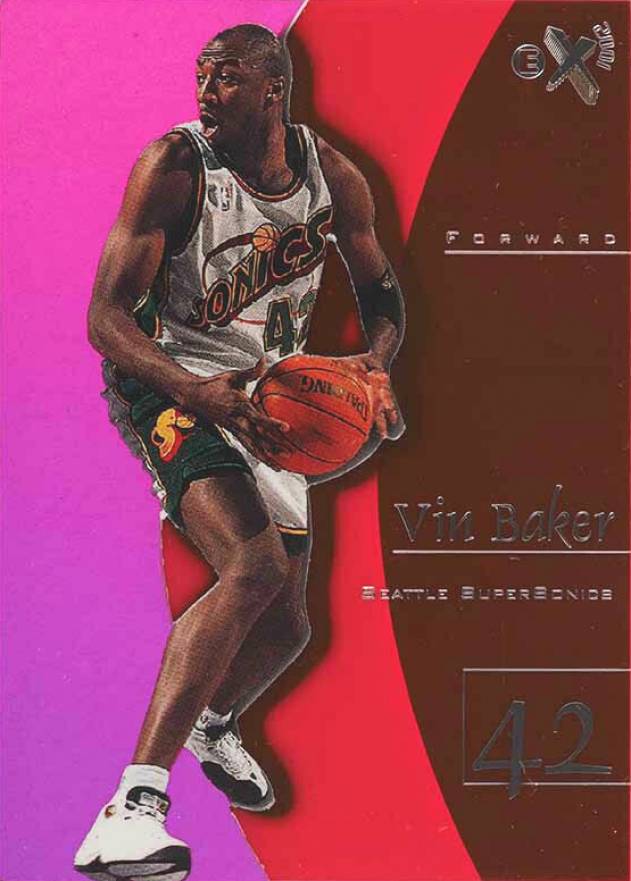 1997 Skybox E-X2001 Vin Baker #28 Basketball Card