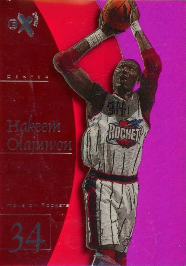 1997 Skybox E-X2001 Hakeem Olajuwon #25 Basketball Card