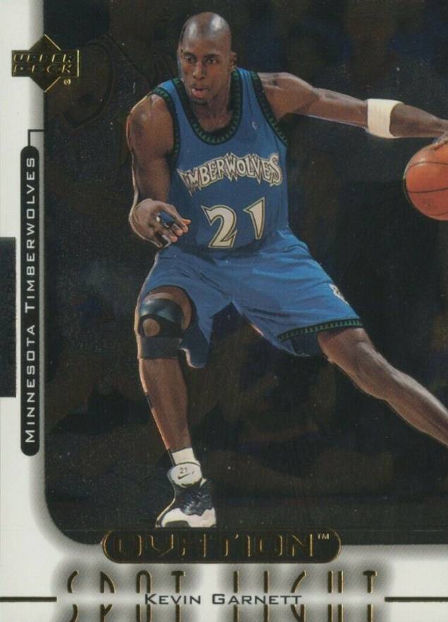 1999 Upper Deck Ovation Ovation Spotlight Kevin Garnett #OS1 Basketball Card