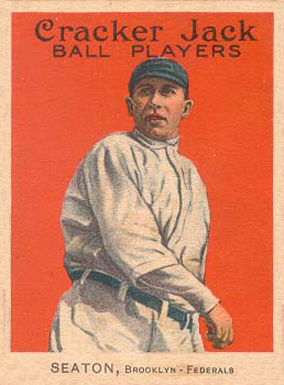 1914 Cracker Jack SEATON, Brooklyn-Federals #100 Baseball Card