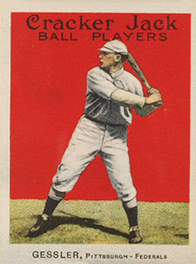 1914 Cracker Jack Gessler, Pittsburgh-Federals #59 Baseball Card